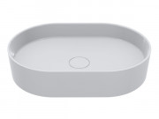 Раковина для ванної Miraggio Kira 60х40 см литий мармур Miramarble білий 00001005