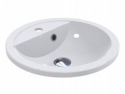 Раковина для ванної Miraggio Madison Ø43 см литой мармур Miramarble білий 0001053
