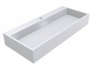 Раковина для ванної Miraggio Mares 1000 литий мармур Miramarble білий 0000212