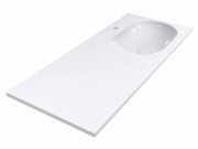 Раковина для ванної Miraggio New York R 120х50 см мармур мармур Miramarble білий 0000221