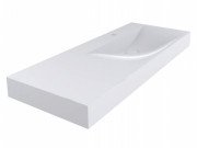 Раковина для ванної Miraggio Viola 1200 литий мармур Miramarble білий 0000620