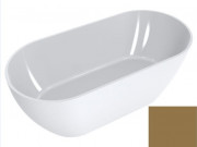 Ванна зі штучного каменю Miraggio Greenland 168х80,5 см Miramarble перламутрово-золотий 0000365