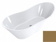 Ванна из искусственного камня Miraggio Florida 180х75 см Miramarble перламутрово-золотой 0001044