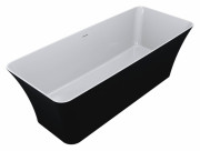 Ванна из искусственного камня Miraggio Bonita 180х75,5 см Miramarble черный 0000963