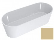 Ванна зі штучного каменю Miraggio Providence 170х70 см Miramarble білий/бежевий 0001144