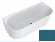 Ванна зі штучного каменю Miraggio Bali 170х75 см Mirasoft Technology перлово-генціаново-синій матовий 0001685