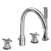 Змішувач на борт ванни Tres Max-Tres двовентильний хром 163145