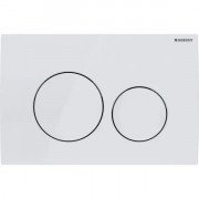 Кнопка змиву Geberit Delta20 подвійний змив пластик білий альпійський 115.127.11.1