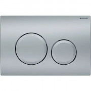 Кнопка смыва Geberit Delta20 двойной смыв пластик хром матовый 115.127.46.1