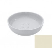 Раковина для ванної Miraggio Moon Ø40 см литий мармур Miramarble перлинно-білий 0000904