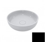 Раковина для ванної Miraggio Moon Ø40 см литий мармур Miramarble чорний матовий 0001045