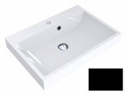 Раковина для ванной Miraggio Varna 600 литой мрамор Miramarble черный матовый 0000965