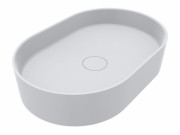 Раковина для ванной Miraggio Kira 60х40 см литой мрамор Miramarble белый матовый 00001006