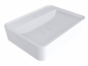 Раковина для ванної Miraggio Marrakesh 600 литий мармур Miramarble білий матовий 0000672