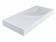 Раковина для ванної Miraggio Viola 1000 литий мармур Miramarble білий матовий 0000670