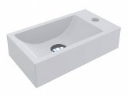 Раковина для ванної Miraggio Faro 40,8х22,7 см литий мармур Miramarble білий матовий 0000193