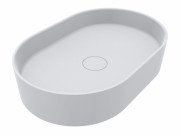 Раковина для ванной Miraggio Kira 60х40 см литой мрамор Miramarble белый матовый 00001006