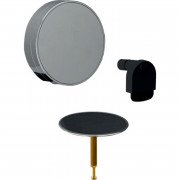 Комплект оздоблення сифону для ванни Geberit Split d52 альпійський білий/хром 150.481.KJ.1