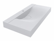 Раковина для ванной Miraggio Fly 1000 литой мрамор Miramarble белый матовый 0000734