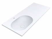 Раковина для ванної Miraggio New York L 120х50 см мармур мармур Miramarble білий матовий 0000768