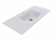 Раковина для ванної Miraggio Jessel 1000 литий мармур Miramarble білий матовий 0000797