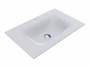 Раковина для ванної Miraggio Jessel 700 литий мармур Miramarble білий матовий 0000751