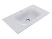 Раковина для ванної Miraggio Jessel 800 литий мармур Miramarble білий матовий 0000749