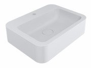 Раковина для ванной Miraggio Kelley 55х41 см литой мрамор Miramarble белый матовый 0000945