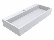 Раковина для ванной Miraggio Mares 1000 литой мрамор Miramarble белый матовый 0000770