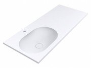 Раковина для ванної Miraggio New York L 120х50 см мармур мармур Miramarble білий матовий 0000768