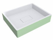 Раковина для ванної Miraggio Capri 49,4х39,5 см литий мармур Miramarble RAL 6019 зелений 0000291