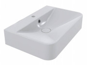 Раковина для ванної Miraggio Chamonix 65,5 х43,2 см литої мармур Mirasoft Technology білий 0001592