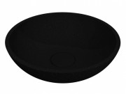 Раковина для ванной Miraggio Palermo Ø49,7 см кварцевый песок Mirastone черный 0000434