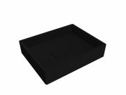 Раковина для ванної Miraggio Capri 49,4 х39, 5 см кварцовий пісок Mirastone чорний 0000390