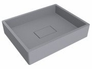 Раковина для ванної Miraggio Capri 49,4х39,5 см кварцовий пісок Mirastone сірий 0000391