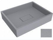 Раковина для ванної Miraggio Capri 49,4 х39,5 см кварцовий пісок Mirastone сірий камінь 0000392