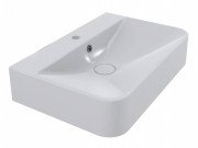 Раковина для ванной Miraggio Chamonix 65,5х43,2 см литой мрамор Mirasoft Technology белый 0001592