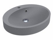 Раковина для ванної Miraggio Devon 55х44,9 см кварцовий пісок Mirastone сірий 0000993