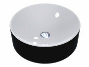 Раковина для ванної Miraggio Ellel Ø46 см литий мармур Miramarble RAL 9005 чорний матовий 0000298