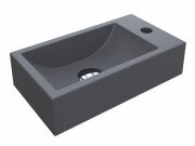 Раковина для ванної Miraggio Faro L 40,8х22,7 см кварцовий пісок Mirastone сірий 0000403