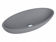 Раковина для ванной Miraggio Nice 59,5х29,7 см кварцевый песок Mirastone серый 0000430