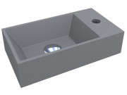 Раковина для ванної Miraggio Copper 400 кварцовий пісок Mirastone сірий 0000802