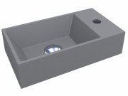 Раковина для ванной Miraggio Copper 400 кварцевый песок Mirastone серый 0000802