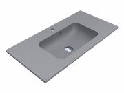 Раковина для ванної Miraggio Della 900 кварцовий пісок Mirastone сірий 0000987