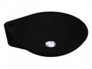 Раковина для ванної Miraggio Florence 46,5х40 см кварцовий пісок Mirastone чорний 0000682