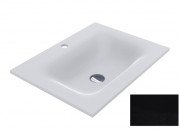 Раковина для ванної Miraggio Jessel 600 кварцовий пісок Mirastone чорний 0001464