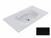 Раковина для ванной Miraggio Jessel 800 кварцевый песок Mirastone черный 0001468