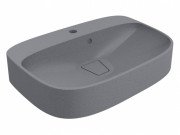 Раковина для ванної Miraggio Lifou 62,7х43,4 см кварцовий пісок Mirastone сірий 0000992