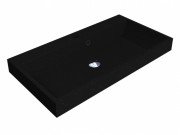 Раковина для ванной Miraggio Varna 800 кварцевый песок Mirastone черный 0000452