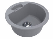 Миття для кухні Miraggio Valencia Ø44,6 см кварцовий пісок Mirastone stone gray 0000055